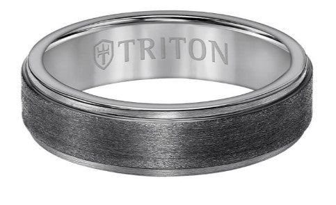 Triton Black Tantalum Wedding Band Size 10 * - view 2