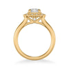 ArtCarved Yellow 14 Karat Gold Diamond Engagement Ring Mounting Size 6.5 *