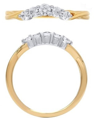 Yellow 14 Karat Gold Wedding Band Size 6