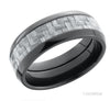 Lashbrook Black Zirconium Carbon Fiber Wedding Band Size 10 *