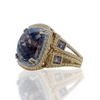Estate Smoky Quartz and Diamond Ring*
