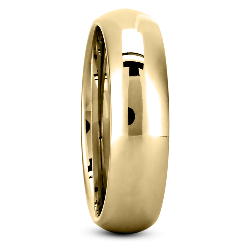 6mm 14K Yellow Gold Comfort Fit Wedding Band