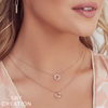 Shy Creation Yellow 14 Karat Gold Diamond Necklace*