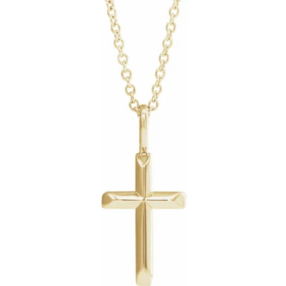 Diamond Designs Yellow Gold Cross Pendant*