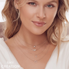 Shy Creation Yellow 14 Karat Gold Diamond Necklace*