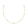 Diamond Designs Yellow 14 Karat Gold Diamond By-the-Yard Necklace *