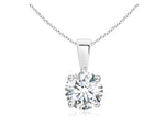 White 14 Karat Gold Diamond Pendant