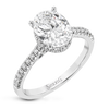 Simon G. LR2345 White Gold Diamond Hidden Halo Engagement Ring Mounting Sie 6.5*
