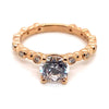 Ritani Rose 18 Karat Gold Diamond Engagement Ring Mounting Size 6.5 *