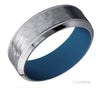 Lashbrook Grey Tantalum Hammered Wedding Band Size 10 *