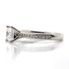 Ritani White 18 Karat Gold Diamond Engagement Ring Mounting Size 6.5 *