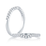 White Platinum Gold Wedding Band Size 6
