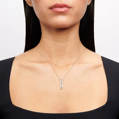 Simon G LP4662 White Gold Diamond Freeform Pendant* - view 2