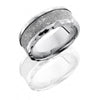 Lashbrook White Cobalt Chrome Meteorite Wedding Band Size 10 *