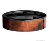 Lashbrook Black Zirconium Thuya Burl Wood Wedding Band Size 10 *