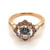 Ritani Rose 18 Karat Gold Diamond Engagement Ring Mounting Size 6.5 * - Diamond Designs