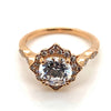 Ritani Rose 18 Karat Gold Diamond Engagement Ring Mounting Size 6.5 *