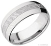 Lashbrook SS Sleeve Damascus Steel Meteorite Wedding Band Size 10 *