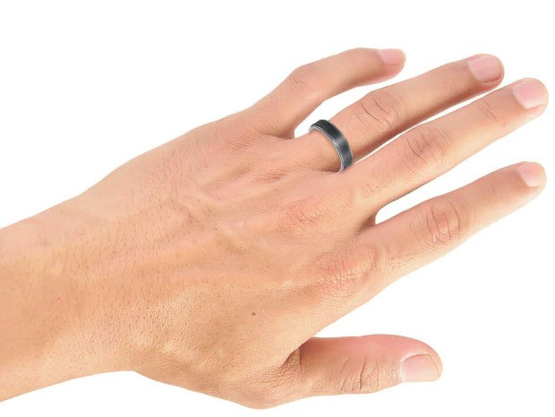 Triton Black Tantalum Wedding Band Size 10 * - view 3