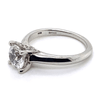 Ritani White 18 Karat Gold Diamond Engagement Ring Mounting Size 6.5 *