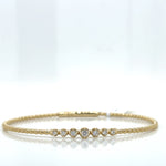 White 14 Karat Gold Diamond Bracelet