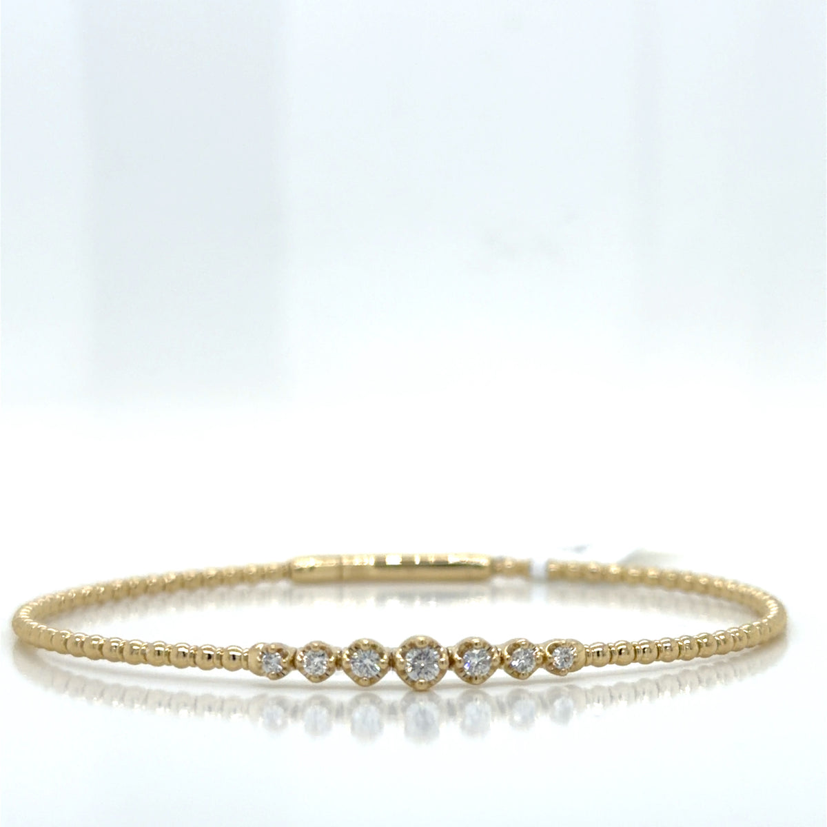 White 14 Karat Gold Diamond Bracelet