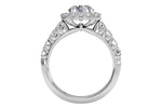 Ritani White 18 Karat Gold Diamond Engagement Ring Mounting Size 6.5 * - view 2