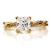 Diamond Designs Yellow 18 Karat Gold Diamond Engagement Ring Mounting Size 6.5 *