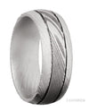 Lashbrook Damascus Steel Acid Wedding Band Size 10 *