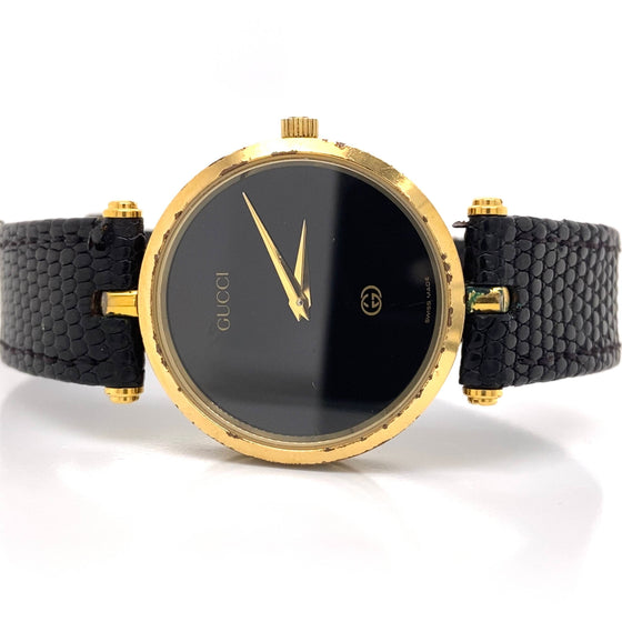 Pre-Owned Gucci Black and Gold-tone Watch*