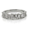 Diamond Designs White 18 Karat Gold Wedding Band Size 6.5 *