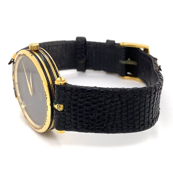 Pre-Owned Gucci Black and Gold-tone Watch*