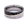 Lashbrook Damascus Steel Stripe Wedding Band Size 10 *