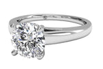 Ritani White 14 Karat Gold Solitaire Engagement Ring Mounting Size 6.5 * - view 3