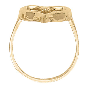 Heart Shape Fashion Ring in Gold