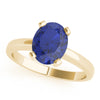 Solitaire Oval Color Ring in Gold (2.54 cttw)