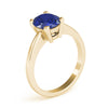Solitaire Oval Color Ring in Gold (2.54 cttw)