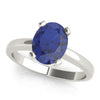 Solitaire Oval Color Ring in Gold (2.54 cttw)