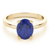 Solitaire Oval Color Ring in Gold (2.54 cttw)