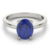 Solitaire Oval Color Ring in Gold (2.54 cttw)