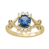 Round Color Ring in Gold