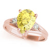 Solitaire Plus Pear Shape Color Rings in Gold (2.04 cttw)