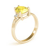 Solitaire Plus Pear Shape Color Rings in Gold (2.04 cttw)