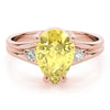 Solitaire Plus Pear Shape Color Rings in Gold (2.04 cttw)