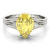 Solitaire Plus Pear Shape Color Rings in Gold (2.04 cttw)