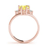 Solitaire Plus Pear Shape Color Rings in Gold (2.04 cttw)