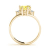 Solitaire Plus Pear Shape Color Rings in Gold (2.04 cttw)