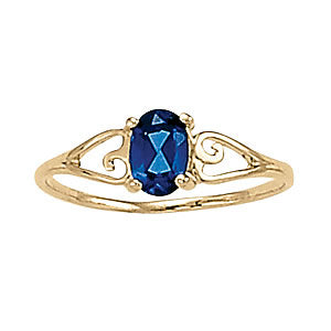 Oval Color Ring in Gold