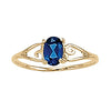 Oval Color Ring in Gold