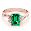 Emerald Gemstone Fashion Ring in Gold
